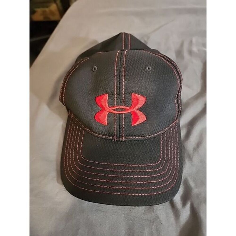 Under Armour Black Red Adjustable The Inverness Golf Club Embroidered Hat